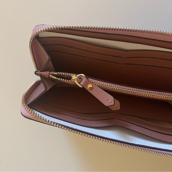 Kate Spade pink/rose glittery look gold purse/wallet. EUC. - Picture 4 of 6